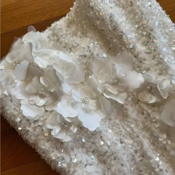 knee length dresses for ladies Helsi Strapless Sequin 